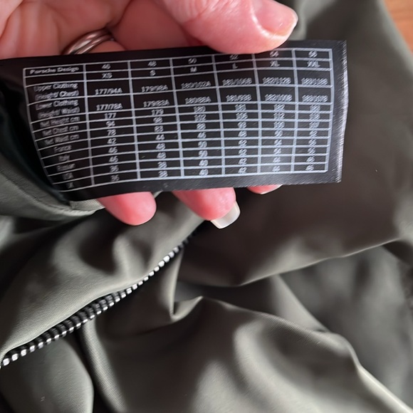 Porsche Design Moss green Bomber Lightweight Jacket sz 56 or XXL (fits slim) - Picture 12 of 14